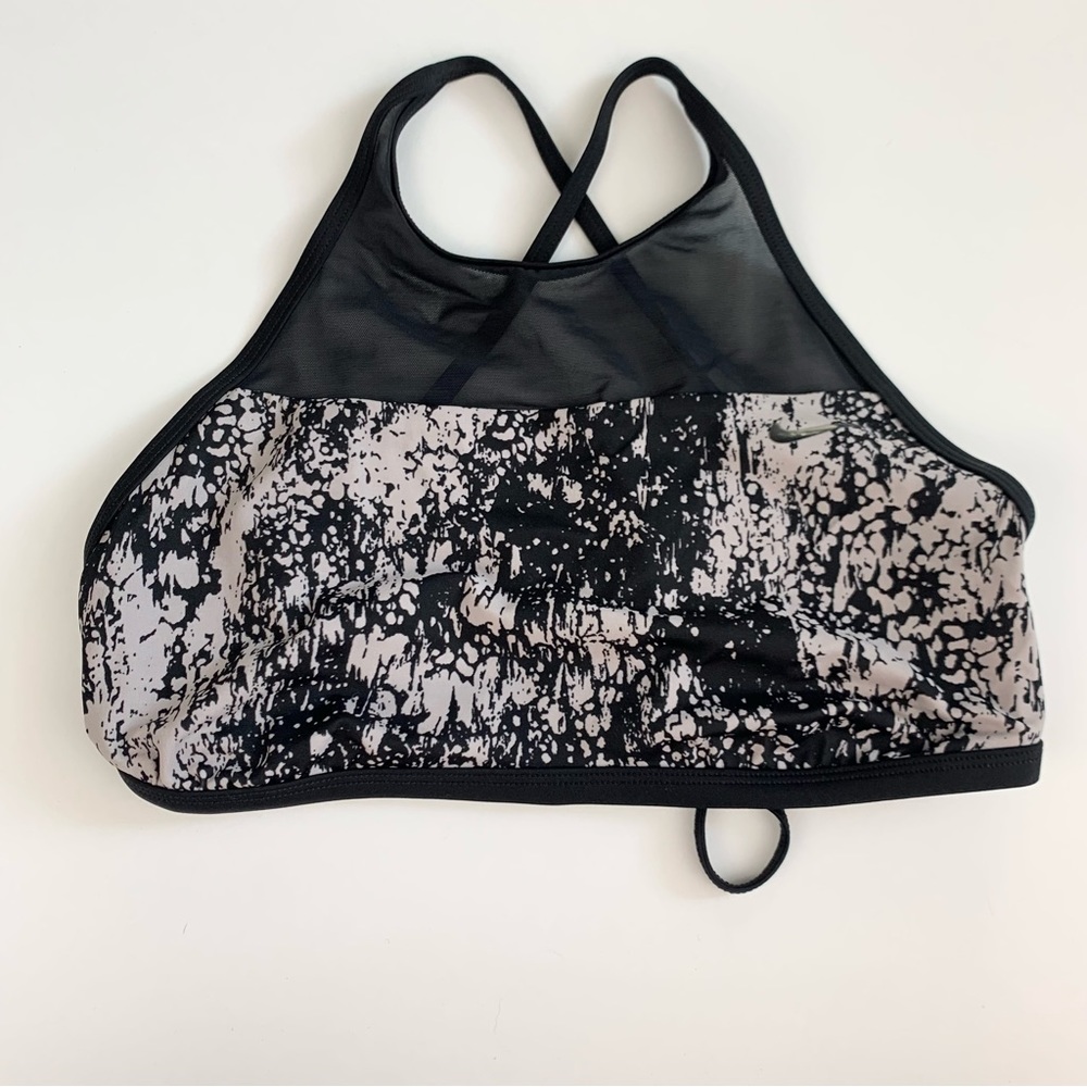 Nike Swim High Neck Mesh Bikini Top Large